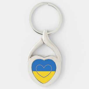 Porte-clés Afficher le soutien pour l'Ukraine