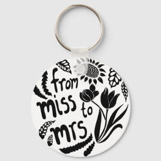 Porte-clés Afficher votre nouveau statut de miss à mrs