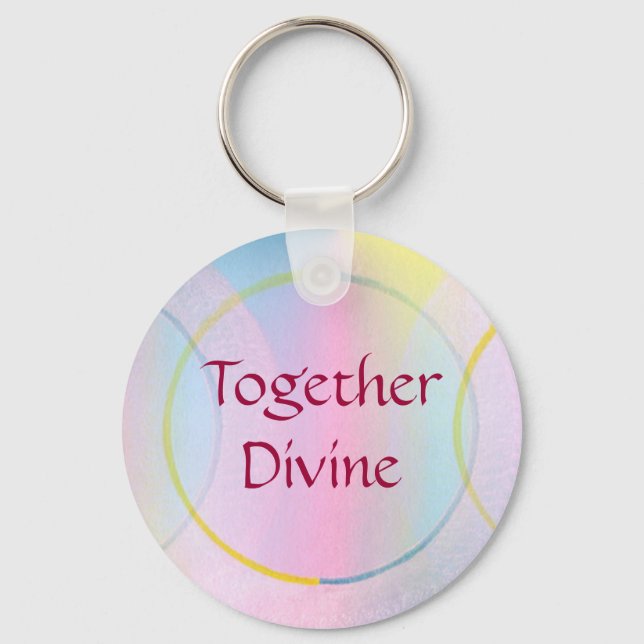 Porte-clés Affirmation Divine Positive Ensemble (Recto)