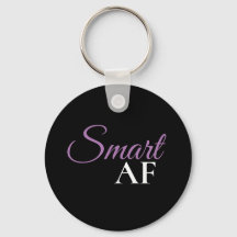 Porte-clés affirmation Smart AF Violet