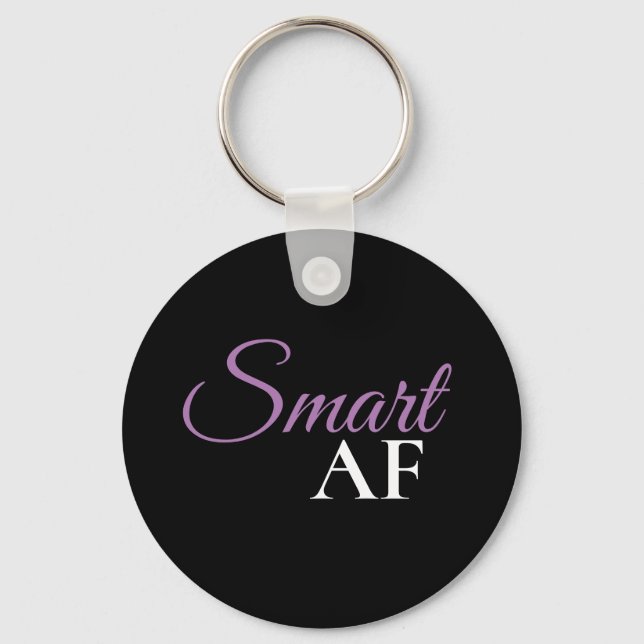 Porte-clés affirmation Smart AF Violet (Recto)