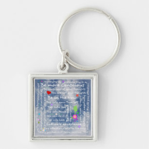 Porte-clés Affirmations positives spirituelles