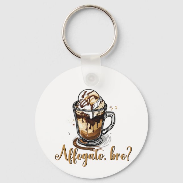 Porte-clés Affogato, mon pote ?, Caffeine Addict Affogato (Recto)