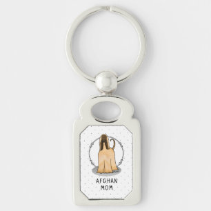 Porte-clés Afghan Hound Maman Afghan Maman (fawn) Mignonne ma