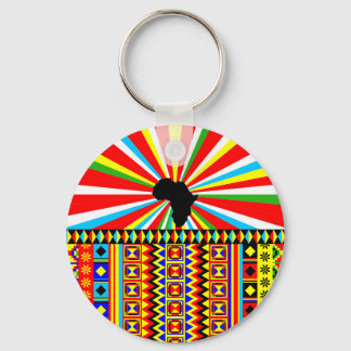 Porte-clés Africain Print Kente Motif Tribal