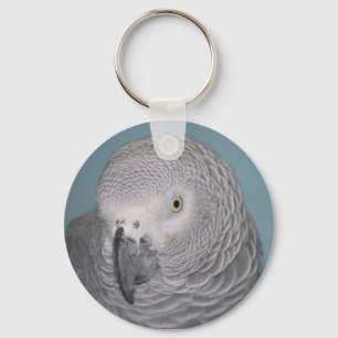 Porte-clés African Grey Parrot Keychain
