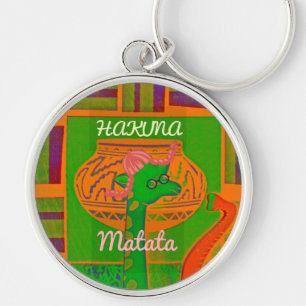 Porte-clés African Red Golden Green Rasta Giraffe Colors