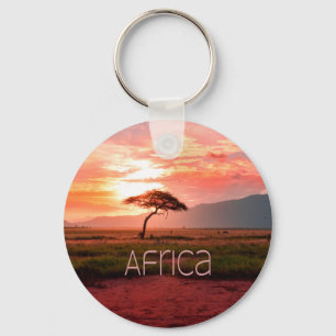 Porte-clés Afrique Coucher de soleil