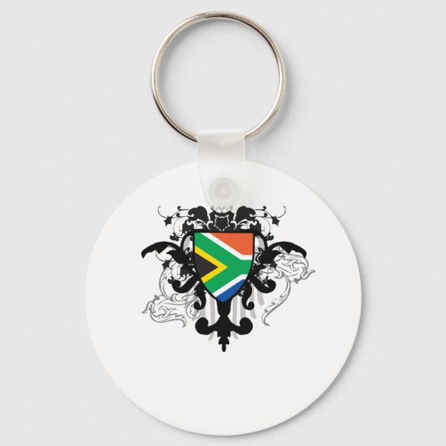 Porte-clés Afrique du Sud élégante (Recto)
