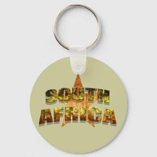 Porte-clés Afrique du Sud Star Tee - shirts et cadeaux d'étoi