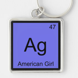 Porte-clés Ag - American Girl Chemistry Élément Symbole Tee
