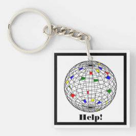 Porte-clés Aide, Réchauffement climatique, personnalisation