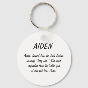 Porte-clés Aiden Name Signification