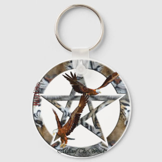 Porte-clés aigle pentacle