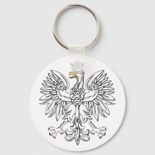 Porte-clés Aigle Polonais Avec Couronne Or