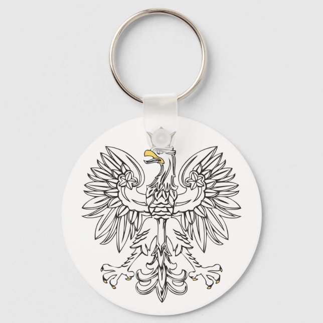 Porte-clés Aigle Polonais Avec Couronne Or (Recto)
