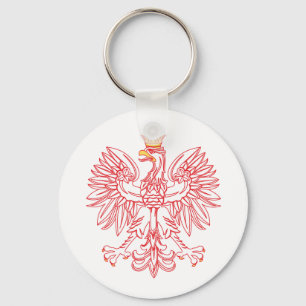 Porte-clés Aigle Polonais En Rouge