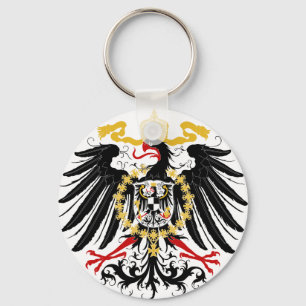 Porte-clés Aigle rouge prussien Noir et Or
