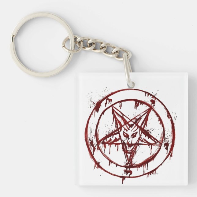 Porte-clés Aiguille de Baphomet à tête de chèvre (Devant)
