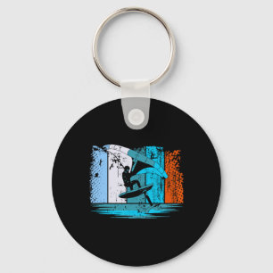 Porte-clés Aile Surf Wing Foil Wingsurfer Retro
