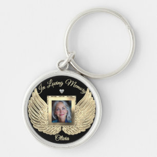 Porte-clés Ailes d'ange mémorial personnalisées Ajouter une p