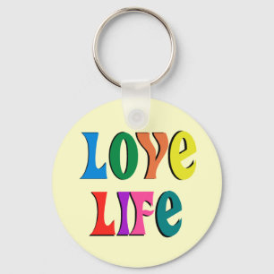 Porte-clés AIME LA VIE ! message chrétien personnalisable
