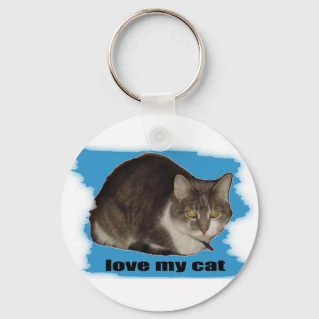 PORTE-CLÉS AIME MON CHAT (Recto)
