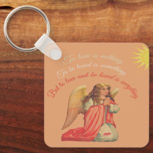 Porte-clés « Aimer et être aimé est tout. »