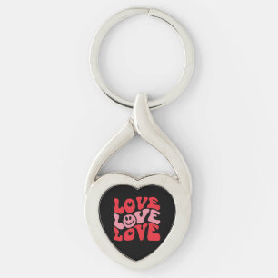 Porte-clés Aimer la Saint-Valentin Groovy Vacances drôles 