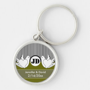 Porte-clés Aimer les colombes Saint-Valentin Porte - clés