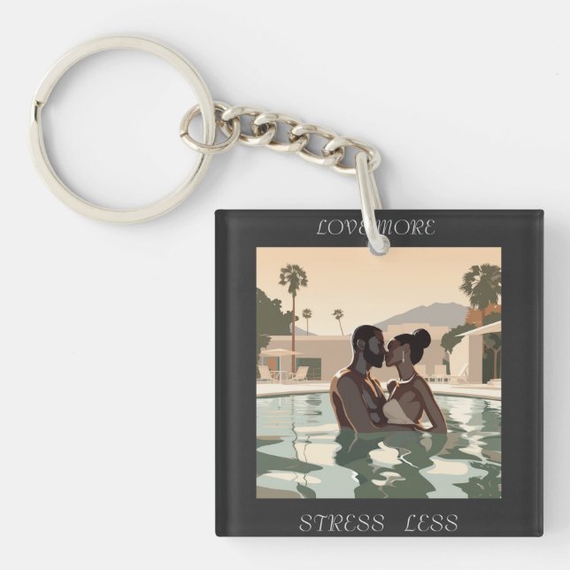 PORTE-CLÉS AIMER PLUS DE CONCEPTION #1 (Devant)