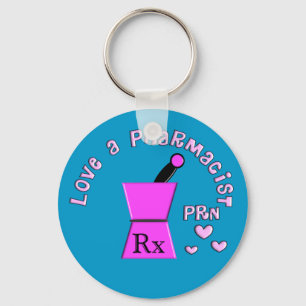 Porte-clés Aimer un pharmacien PRN Pestle et Mortar Design