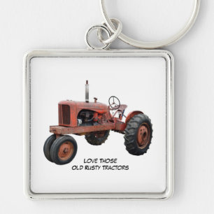 Porte-clés Aimez ces vieux tracteurs rouillés