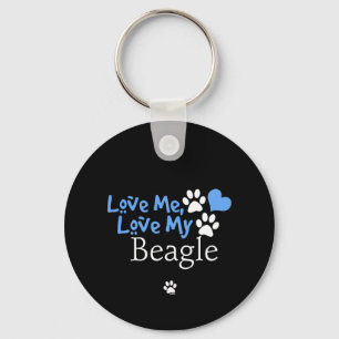 Porte-clés Aimez-moi, aimez mon beagle