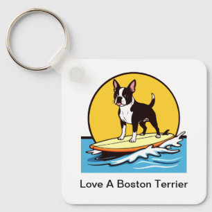 Porte-clés Aimez un chien Boston Terrier