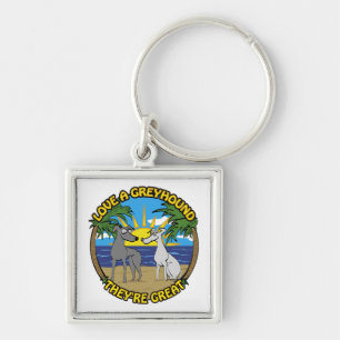 PORTE-CLÉS AIMEZ UN GREYHOUND ILS SONT GRANDS