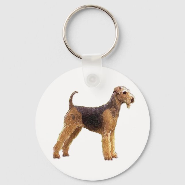 Porte-clés Airedale Terrier (Recto)