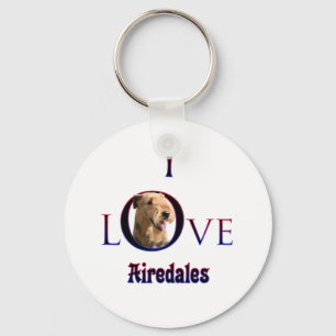 Porte-clés Airedale Terrier I Love