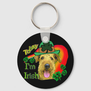 Porte-clés Airedale Terrier St patrick