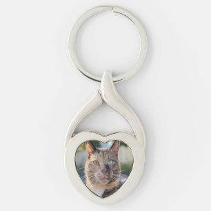 Porte-clés Ajouter une Personnaliser photo de chat