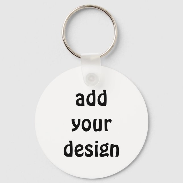 Porte-clés ajouter votre conception (Recto)