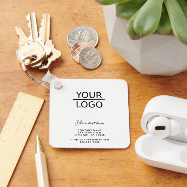 Porte-clés Ajouter votre logo avec promotion de texte personn (Bureau)