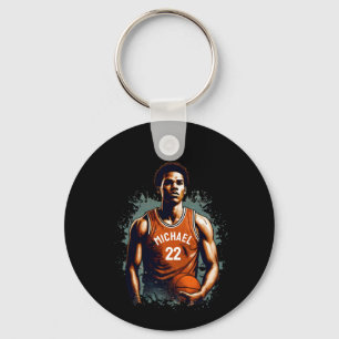 Porte-clés Ajouter Votre Nom Et Numéro Joueur De basket Perso