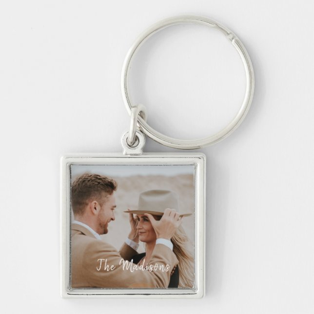 Porte-clés Ajouter votre propre photo personnalisée (Devant)