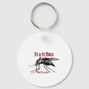 Porte-clés Ajoutez votre oiseau de Nom-State d'état