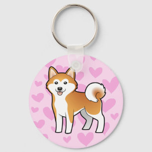 Porte-clés Akita Inu/amour de Shiba Inu