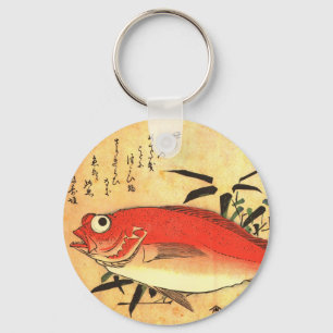 Porte-clés Akodai - Hiroshige's Colorful Japanese Fish Print