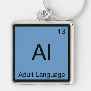 Porte-clés Al - Langage Adulte Drôle Symbole d'élément de Chi