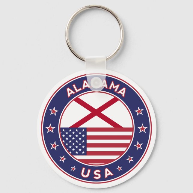 Porte-clés Alabama, États-Unis, Alabama (Recto)