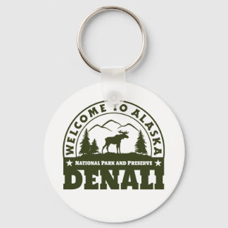 Porte-clés Alaska. Parc national et réserve de Denali